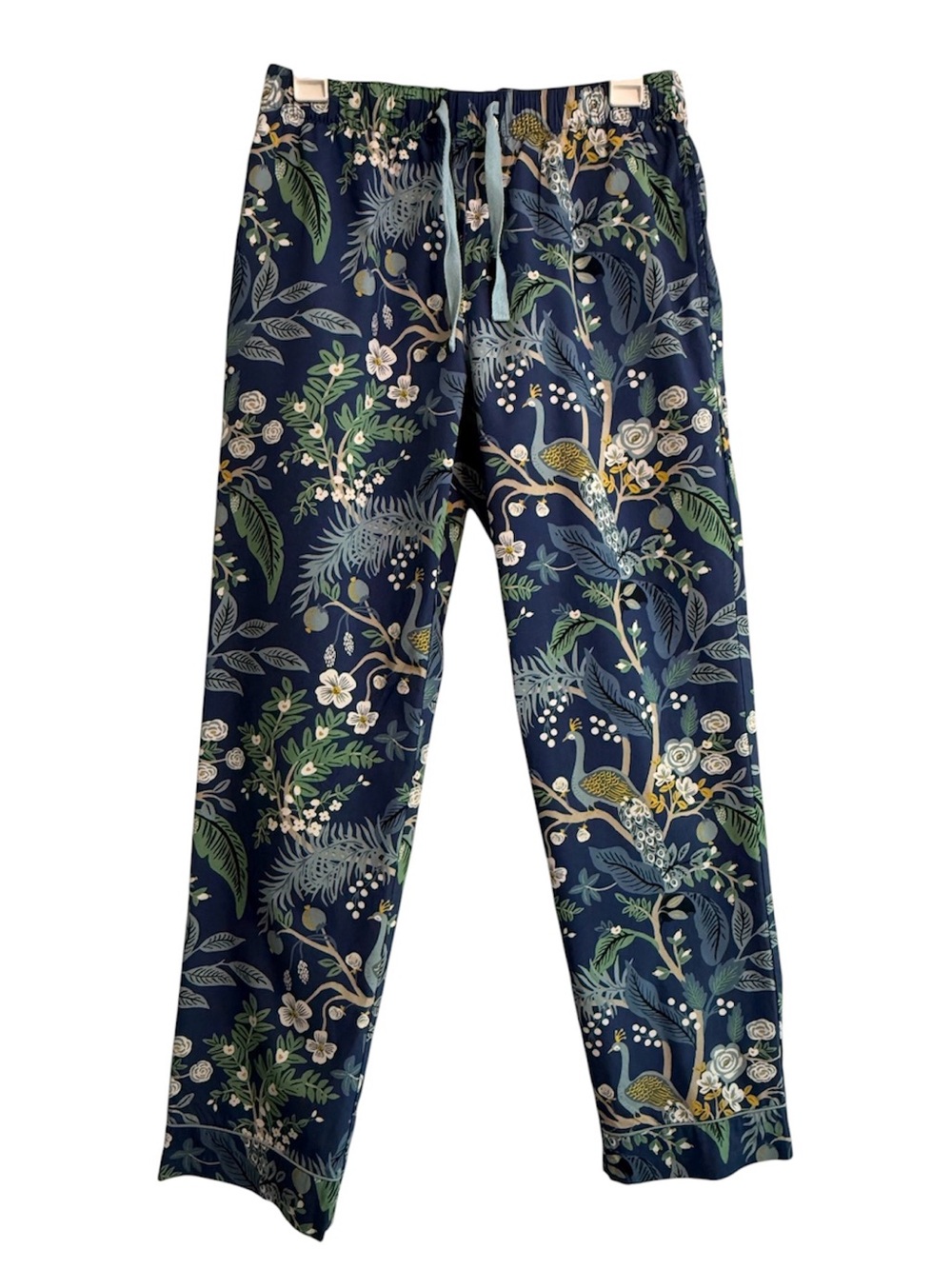 Paper Rifle Company x The Company Store Blue Floral Long-Sleeve Pajama Set Small - Picture 5 of 16